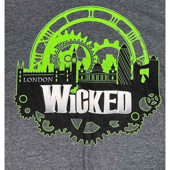 Wicked Shirt Men's M Gray King of Oz Broadway Musical Play - Picture 4 of 5